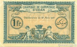 1 Franc ALGÉRIE Oran 1921 JP.141.27 NEUF