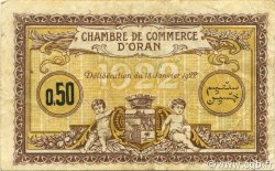 50 Centimes ALGERIA Oran 1922 JP.141.31 VF
