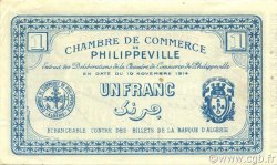 1 Franc ALGÉRIE Philippeville 1914 JP.142.06 SPL