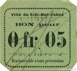 5 Centimes ALGÉRIE Sidi-Bel-Abbès 1916 JPCV.05 pr.NEUF