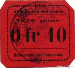 10 Centimes ALGÉRIE Sidi-Bel-Abbès 1916 JPCV.07 pr.NEUF