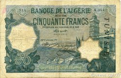 50 Francs TUNISIE  1920 P.09 B+