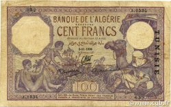100 Francs TUNISIE  1936 P.10c pr.TB