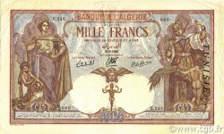 1000 Francs TUNISIE  1939 P.11b TTB+