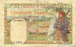 50 Francs TUNISIE  1942 P.12b pr.TTB