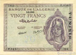 20 Francs TUNESIEN  1945 P.18