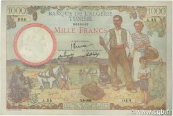 1000 Francs TUNISIE  1946 P.26 TTB à SUP