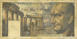 5000 Francs TUNISIE  1950 P.30a B