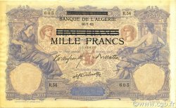 1000 Francs sur 100 Francs TUNISIE  1943 P.31 TTB+