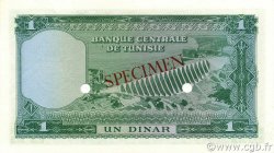 1 Dinar Spécimen TUNISIA  1958 P.58s UNC-