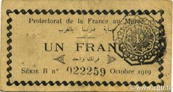 1 Franc MAROC  1919 P.06a pr.TTB