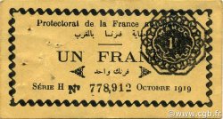 1 Franc MAROC  1919 P.06a TTB+