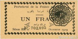 1 Franc MAROC  1919 P.06a SPL