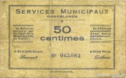 50 Centimes MAROC Casablanca 1919 P.-- TB+
