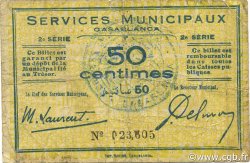 50 Centimes MARUECOS Casablanca 1919 P.--