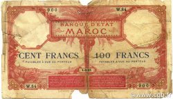 100 Francs MAROC  1921 P.14 AB