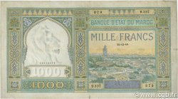 1000 Francs MAROC  1945 P.16c TB