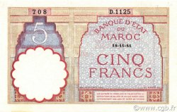 5 Francs MAROC  1941 P.23Ab pr.NEUF