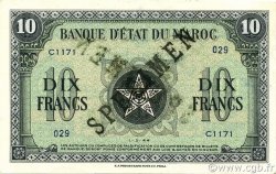 10 Francs MAROC  1944 P.25s pr.NEUF