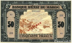 50 Francs MAROC  1943 P.26s pr.NEUF