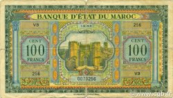 100 Francs MOROCCO  1943 P.27