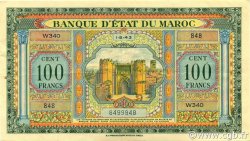 100 Francs MAROC  1943 P.27 pr.SUP