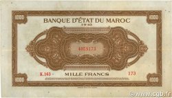 1000 Francs MAROC  1943 P.28 TTB+