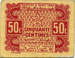 50 Centimes MAROC  1944 P.41 TTB