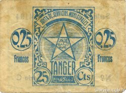 0,25 Francos MAROC Tanger 1942 P.01 TB+