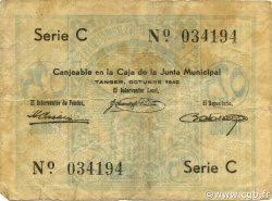 0,25 Francos MAROC Tanger 1942 P.01 TB+