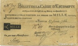 1000 Livres FRANCE  1784 Laf.102x pr.TTB