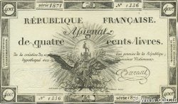400 Livres FRANCE 1792 Ass.38a