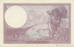 5 Francs FEMME CASQUÉE modifié FRANCE  1939 F.04.09 NEUF