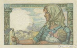 10 Francs MINEUR FRANCE  1941 F.08.01A1 XF