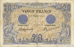 20 Francs NOIR FRANKREICH  1904 F.09.03