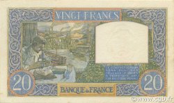 20 Francs TRAVAIL ET SCIENCE FRANCE  1939 F.12.01 AU