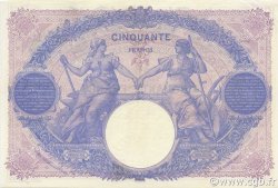 50 Francs BLEU ET ROSE FRANCIA  1916 F.14.29 EBC
