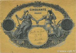 50 Francs BLEU ET ROSE FRANCE  1890 F.14.00 SUP