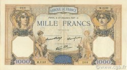 1000 Francs CÉRÈS ET MERCURE type modifié FRANCE  1937 F.38.07 SUP