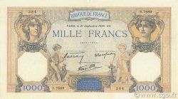 1000 Francs CÉRÈS ET MERCURE type modifié FRANCE  1939 F.38.37 SPL