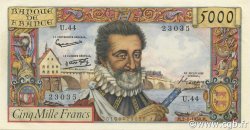 5000 Francs HENRI IV FRANCE  1958 F.49.05 SPL
