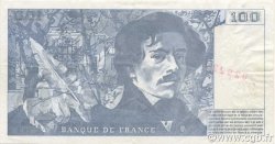 100 Francs DELACROIX 442-1 & 442-2 FRANCE  1994 F.69ter.01b XF