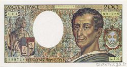 200 Francs MONTESQUIEU alphabet 101 FRANCE 1992 F.70bis.01