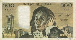 500 Francs PASCAL FRANCE  1980 F.71.21