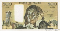 500 Francs PASCAL UNIFACE FRANCE  1991 F.71U.48 pr.NEUF