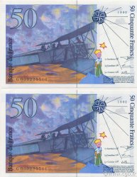 50 Francs SAINT-EXUPÉRY FRANCE  1992 F.72.01aG NEUF