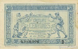 50 Centimes TRÉSORERIE AUX ARMÉES 1917 FRANCE  1917 VF.01.04 SPL
