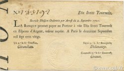 10 Livres Tournois typographié FRANCE  1720 Laf.095 pr.SUP