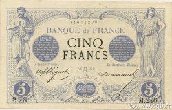 5 Francs NOIR FRANCE  1873 F.01.18 TTB à SUP