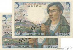 5 Francs BERGER FRANCE  1943 F.05.02 SPL